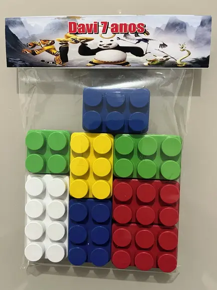 Kit Bloco de Montar Personalizado Kung Fu Panda