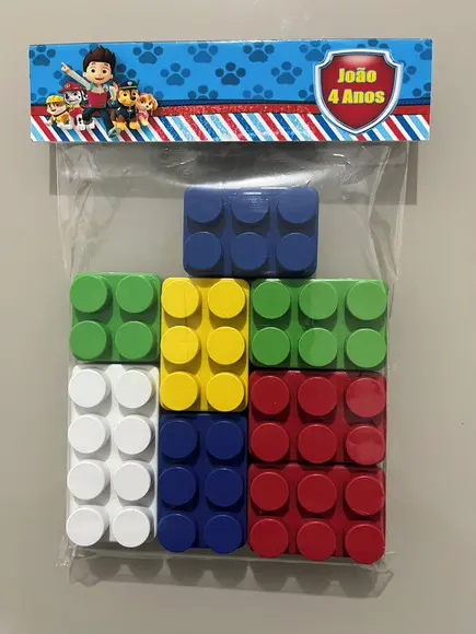 Kit Bloco de Montar Personalizado Patrulha Canina