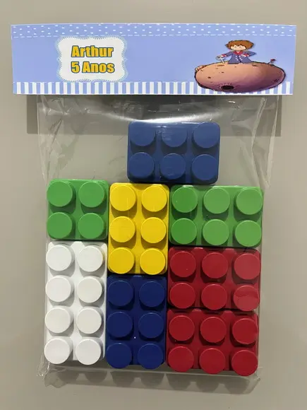 Kit Bloco de Montar Personalizado Pequeno Príncipe