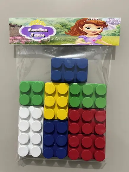 Kit Bloco de Montar Personalizado Princesinha Sofia