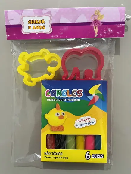 Kit Massinha Personalizada Barbie