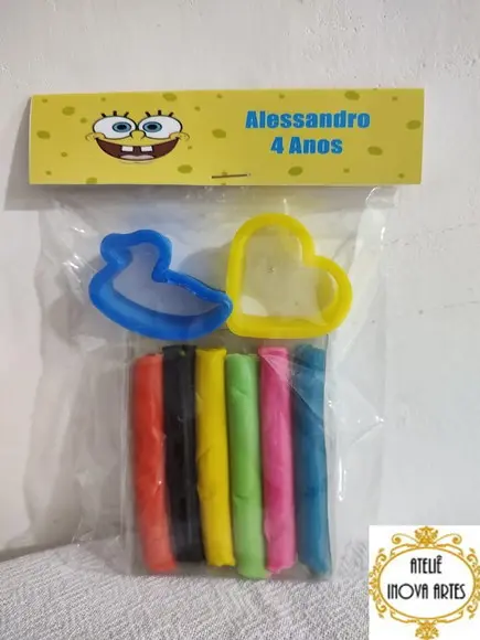 Kit Massinha Personalizada Bob Esponja