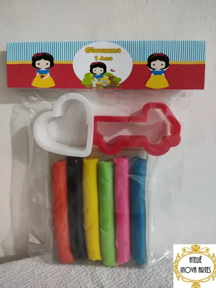 Kit Massinha Personalizada Branca de Neve