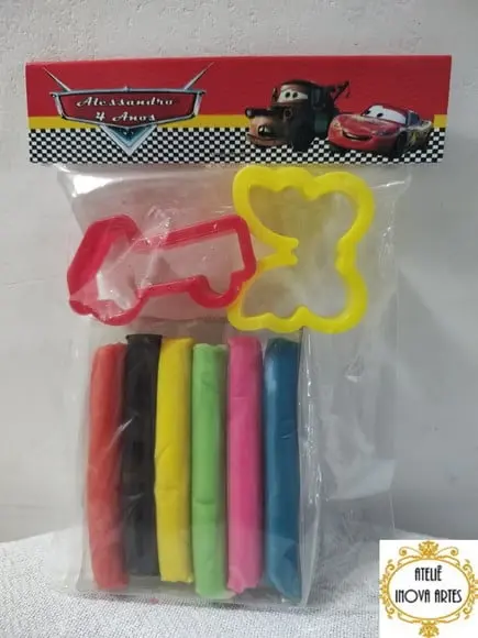 Kit Massinha Personalizada Carros