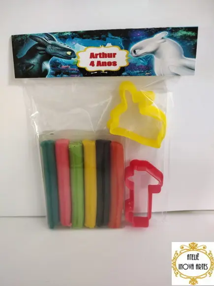 Kit Massinha Personalizada Como Treinar Seu Dragão