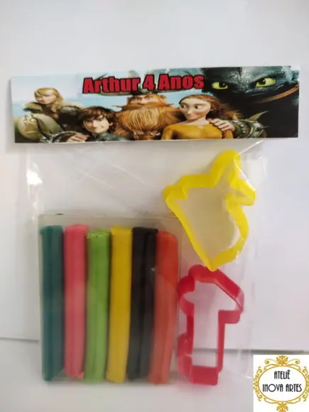 Kit Massinha Personalizada Como Treinar Seu Dragão