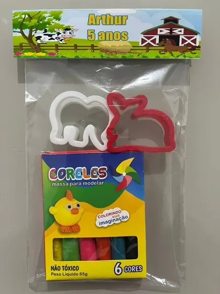 Kit Massinha Personalizada Fazendinha