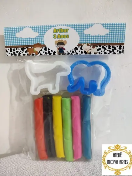 Kit Massinha Personalizada Fazendinha