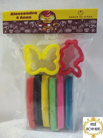 Kit Massinha Personalizada Homem de Ferro