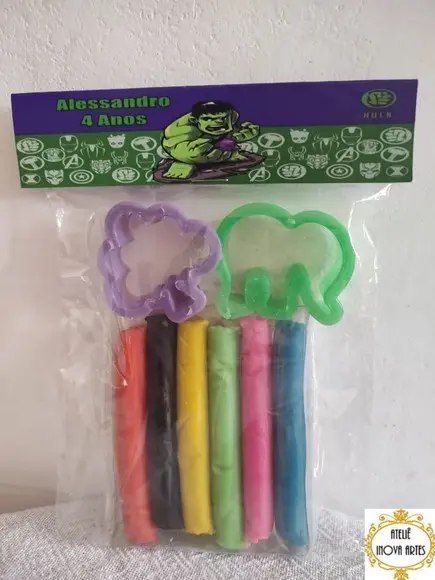 Kit Massinha Personalizada Hulk