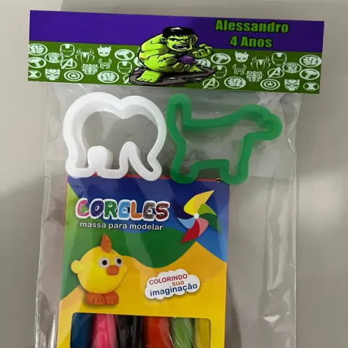 Kit Massinha Personalizada Hulk