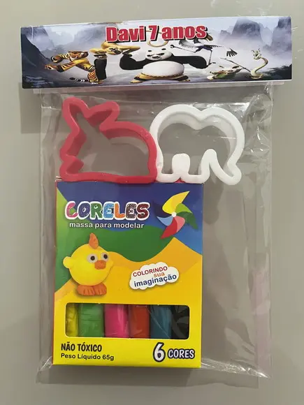 Kit Massinha Personalizada Kung Fu Panda