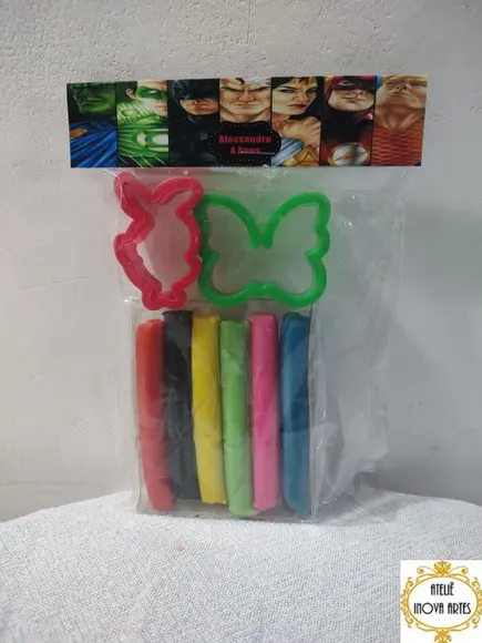 Kit Massinha Personalizada Liga da Justiça