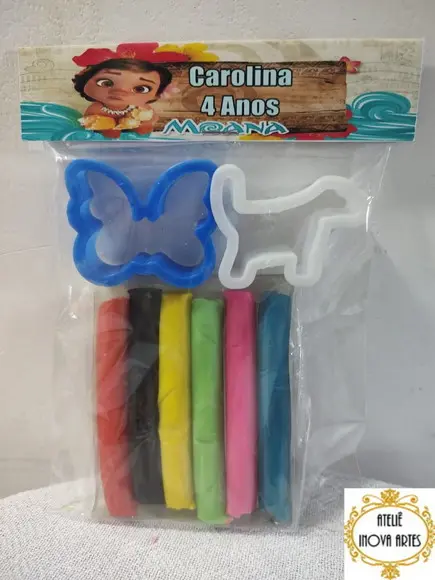 Kit Massinha Personalizada Moana