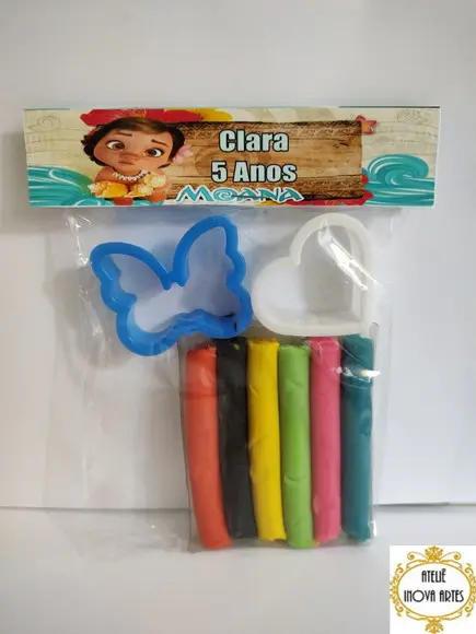 Kit Massinha Personalizada Moana