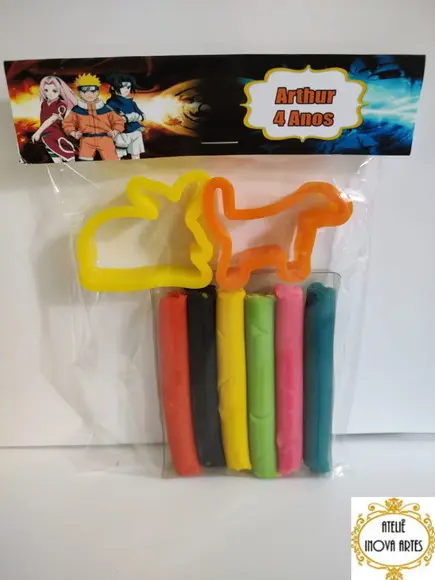 Kit Massinha Personalizada Naruto