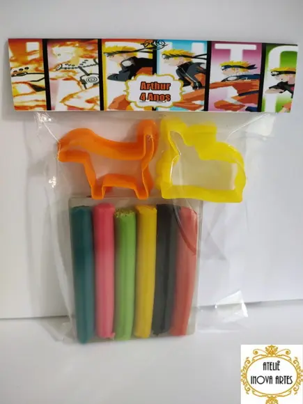 Kit Massinha Personalizada Naruto