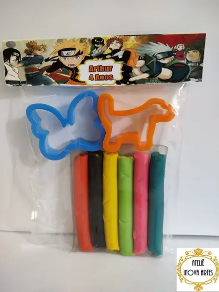 Kit Massinha Personalizada Naruto