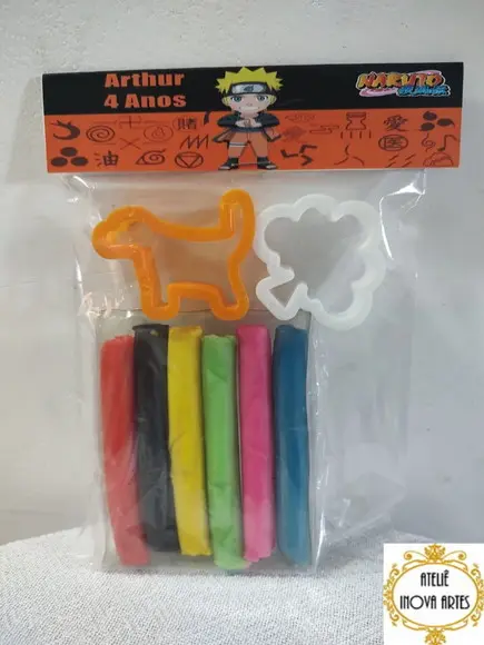Kit Massinha Personalizada Naruto