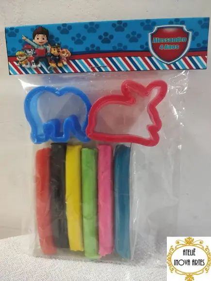 Kit Massinha Personalizada Patrulha Canina