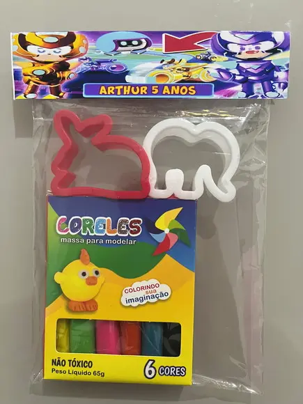 Kit Massinha Personalizada Pk Xd
