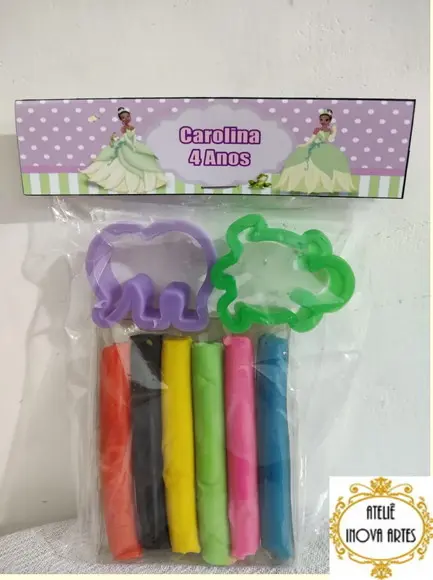 Kit Massinha Personalizada Princesa e o Sapo