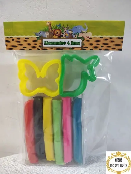 Kit Massinha Personalizada Safari