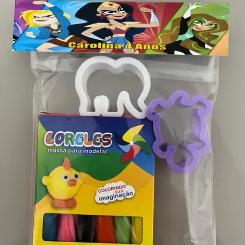 Kit Massinha Personalizada Super Hero Girls