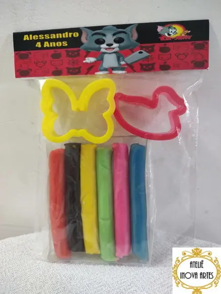 Kit Massinha Personalizada Tom e Jerry