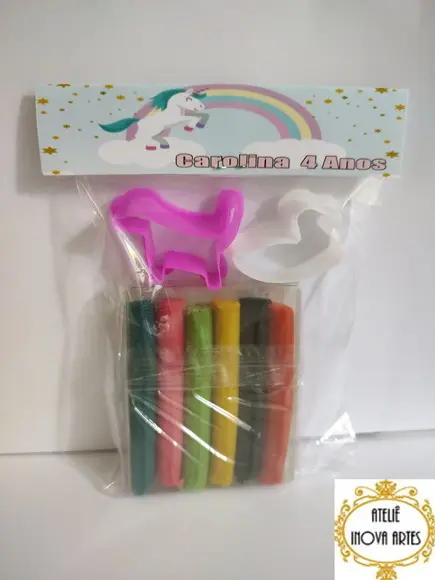 Kit Massinha Personalizada Unicórnio