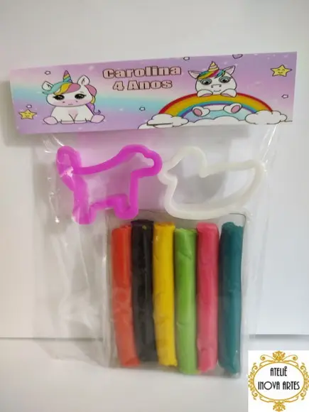 Kit Massinha Personalizada Unicórnio