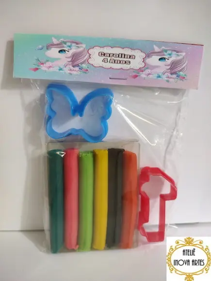 Kit Massinha Personalizada Unicórnio