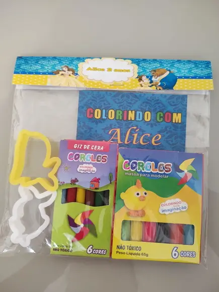 Kit para Colorir + Kit Massinha a Bela e a Fera