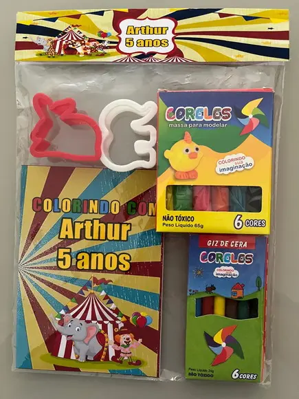 Kit para Colorir + Kit Massinha Circo
