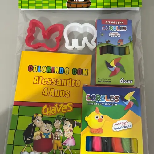 Kit para Colorir + Kit Massinha Chaves