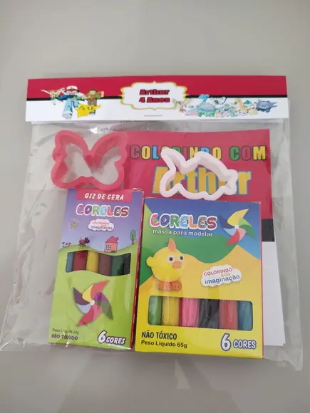 Kit para Colorir + Kit Massinha Pokémon