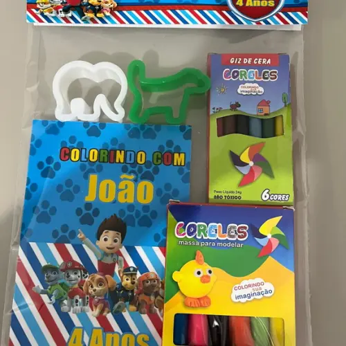 Kit para Colorir + Kit Massinha Patrulha Canina