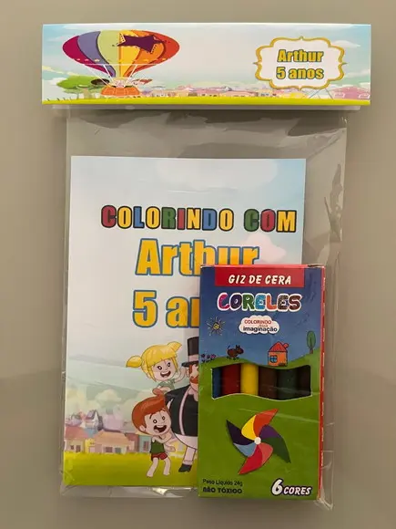Kit para Colorir Revistinha com Giz de Cera Mundo Bita