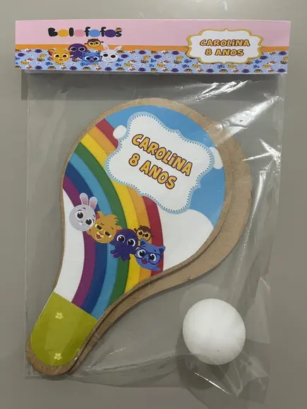 Kit Raquete para Ping Pong Personalizada Bolofofos