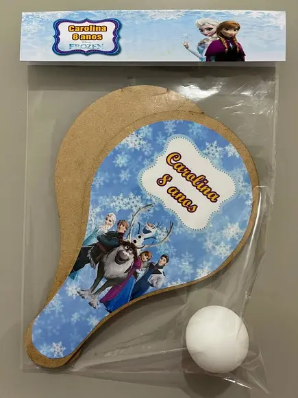 Kit Raquete para Ping Pong Personalizada Frozen
