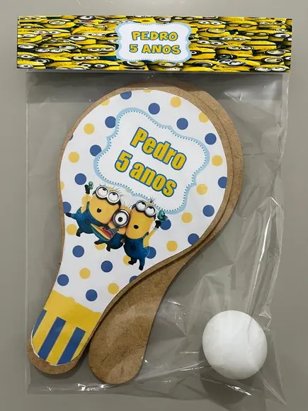 Kit Raquete para Ping Pong Personalizada Minions