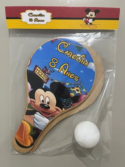 Kit Raquete para Ping Pong Personalizada Mickey