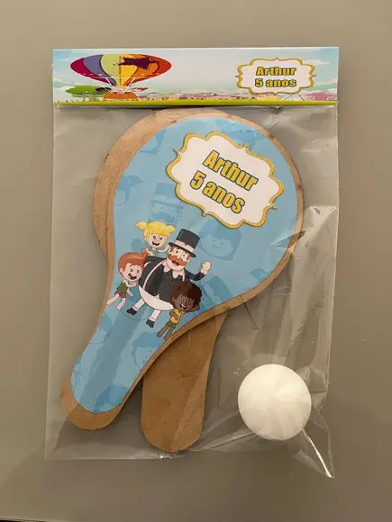 Kit Raquete para Ping Pong Personalizada Mundo Bita