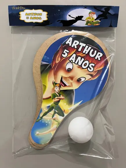 Kit Raquete para Ping Pong Personalizada Peter Pan