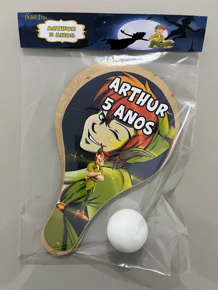 Kit Raquete para Ping Pong Personalizada Peter Pan