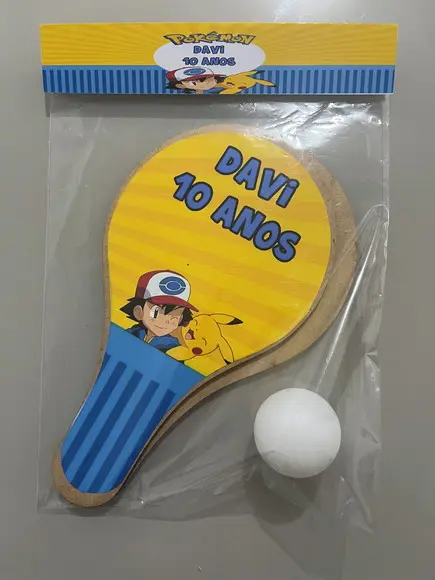 Kit Raquete para Ping Pong Personalizada Pokémon