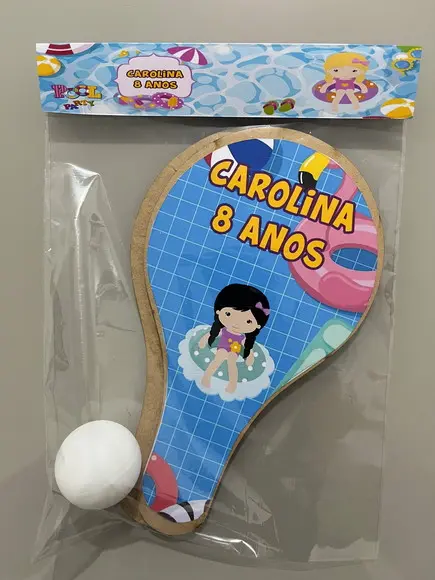 Kit Raquete para Ping Pong Personalizada Pool Party