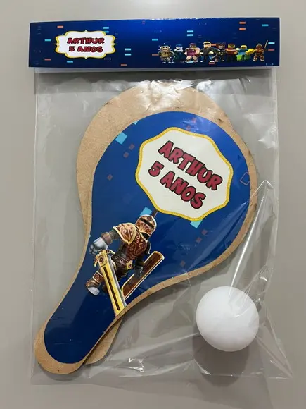 Kit Raquete para Ping Pong Personalizada Roblox