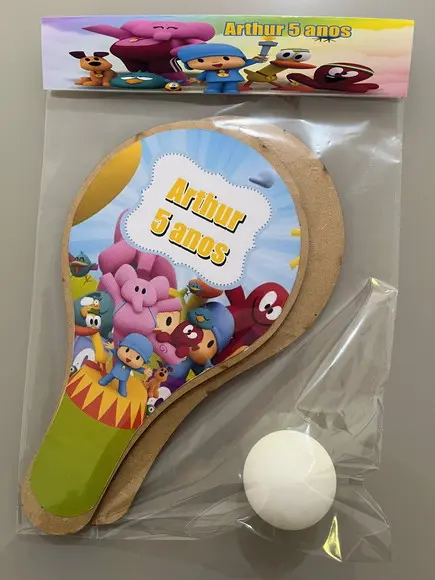 Kit Raquete para Ping Pong Personalizada Pocoyo