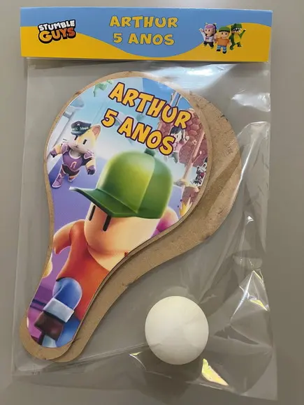 Kit Raquete para Ping Pong Personalizada Stumble Guys